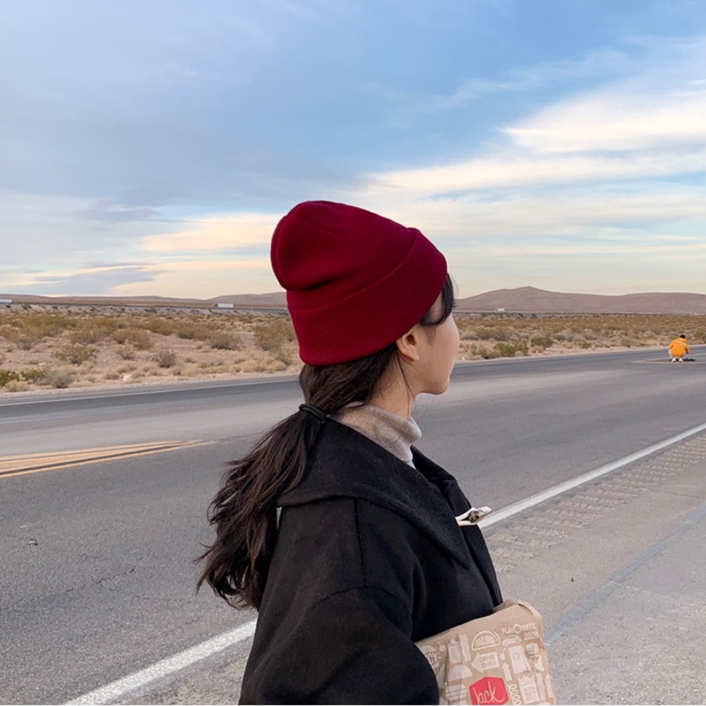 Red beanie
